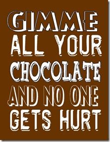 Gimme all your chocolate and no one gets hurt Funny Commercial Ads, Funny Commercials, Health Desserts