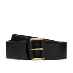 G. Label by goop Classic Trouser Belt in Black/Brushed Gold, XS/M: This belt is made in Italy from smooth, supple leather with a minimalist brushed-gold buckle. We left the slack intentionally long to give you styling options (tuck it under itself, tie a knot, thread it around the back—you do you).100% leather Made in Italy. Knot Thread, Tie A Knot, Classic Trousers, Black Belt, Knot, Thread, Buckle, Trousers, Women Accessories