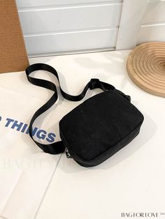 BagForLove - Compact Minimalist Waist Bag Product Description Color Black Bag Size Mini Composition 100% Polyamide Material Polyamide Size Chart INCH CM Strap Length Bag Height Bag Width Bag Length 39.4 inch 5.5 inch 2.4 inch 7.9 inch Strap Length Bag Height Bag Width Bag Length 100 cm 14 cm 6 cm 20 cm Details Pictures Similar Products h2 { text-align: center; } /* æ¢è¡ */ li{ white-space: normal; word-break: break-all; word-wrap: break-word; } .red-box { width: 100%; display: flex; flex-direc Minimalist Black Shoulder Bag With Mobile Phone Holder, Black Canvas Crossbody Bag With Adjustable Strap, Casual Black Canvas Bag With Mobile Phone Holder, Casual Black Canvas Bag With Phone Pocket, Black Canvas Pouch Bag With Adjustable Strap, Black Canvas Crossbody Bag, Simple Crossbody Bag With Adjustable Strap, Trendy Black Portable Canvas Bag, Black Portable Canvas Shoulder Bag