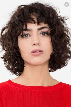 How To Cut Bangs, Short Curly Haircuts, Curly Hair With Bangs, Penteado Cabelo Curto, Short Natural Hair Styles, Short Curly Hair, Grunge Hair, Curly Hair Styles Naturally