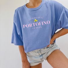 Portofino Tomato Girl Summer Amalfi Coast Shirt Lemon Shirt Italian Pride Shirt Italy Shirts Italian Shirt Italian Theme Coastal Aesthetic Trendy Cotton Shirt With Front Print, Cute Relaxed Fit Printed Shirt, Cute Purple Tops With Relaxed Fit, Trendy Short Sleeve Shirt With Front Print, Cute Relaxed Fit Slogan Shirt, Trendy Crew Neck Shirt With Front Print, Blue Shirt With Funny Print For Spring, Trendy Blue Shirt With Text Print, Summer Purple Top With Funny Print