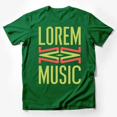 Unisex Lorem Ipsum Music Graphic Tee, Vibrant Red and Green Design Male T-Shirt Custom graphic T-Shirt.Customize your color Drummer T Shirts, Mens Tops Fashion, Typography Shirts, Cat Graphic Tee, Trendy Fashion Tops, Casual Summer Shirts, Friends Shirt, Art Shirts, Pride Shirts