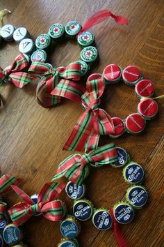 the beer bottle cap christmas ornament is on sale