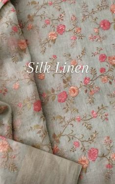 Clothing Fabric Patterns, New Saree Designs, Printed Linen Fabric, Traditional Indian Outfits, Hand Work Embroidery, Designer Dresses Casual