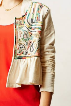 Koti Diy, Mode Boho, 자수 디자인, Cute Jackets, Blog Design, Mode Inspiration, Primavera Estate, Lany, Lehenga