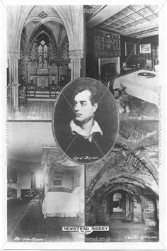 an old black and white photo shows the interior of a building with many pictures on it