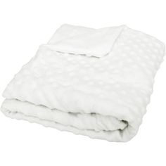 a white blanket folded on top of each other