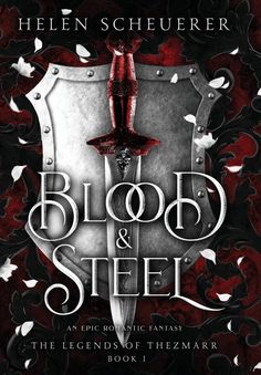 the cover to blood and steel by heine scheuerer, with an image of