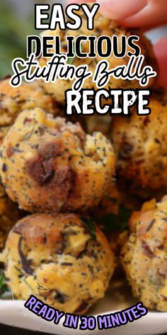 Easy Stuffing Balls Recipes Easy Stuffing Balls Recipe, Dressing Balls Recipe, Stuffing Balls Recipe, Traditional Stuffing, Easy Stuffing Recipe, Stuffing Balls, Homemade Stuffing, Easy Stuffing, Thanksgiving 2024