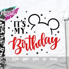 It's My Birthday Svg Mickey Shirt Svg Birthday Girl Svg - Etsy Family Disney Shirts Matching, Castle Svg, Magical Castle, Disney Trip Shirts, Vacation Svg, Mickey Shirt, Mickey Christmas, Minnie Birthday, It's My Birthday