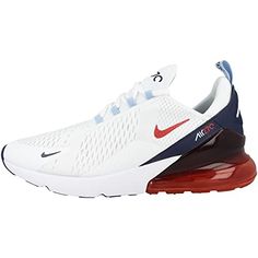 Clickbuyhere's Amazon Page 270 Nike, Branded Shoes For Men, Air Max Shoes, Star Shoes, Nike Air Max 270, Air Max 270, Shades Of Red, White Nikes