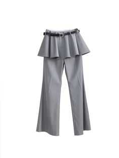 Material: Polyester69% Viscose29% Spandex2%   Size: SML   Model: 165cm/45kg Wears size S   
 パンツ丈 Waist Hip Skirt 丈 S 106cm 70cm 96cm 29cm M 108cm 74cm 100cm 30cm L 110cm 78cm 104cm 31cm Wrap Skirt Pants, Hip Skirt, Elegante Casual, How To Hem Pants, Elegant Skirt, Yemen, Straight Pants, Wrap Skirt, Skirt Pants