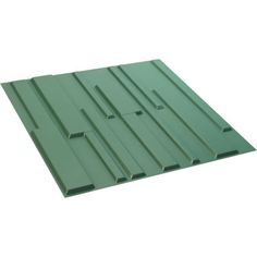 the green plastic sheet is laying on top of each other