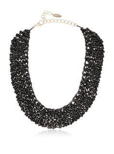 a black and white beaded necklace