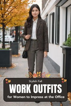 Fall Work Outfits for Women Fall Outfits For Work Offices, Professional Fall Outfits Women, Professional Fall Outfits, Stylish Fall Outfits