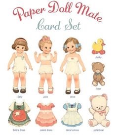 an image of paper dolls with their names in english and chinese characters are shown here