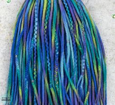 Wool dreads full set Mermaid ombre wool dreadlock extensions double ended braids ⭐ handmade wool dreads ⭐ with x-wrap, braids and beads ⭐ cruelty-free ⭐ extrafine merino wool ⭐ toxic-free dying complies #boholucydreads #mermaidwooldreads Wrap Braids, Mermaid Hair Extensions, Double Ended Dreads, Wool Dreads, Natural Hair Extensions, Dreadlock Extensions, Dread Beads, Mermaid Aesthetic