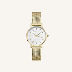 Order the Small Edit Mesh Gold Stainless Steel Watch at Rosefield today. ✓ Free shipping from $60 ✓ Worldwide delivery ✓ 60 days return right Small Watch, Mesh Bracelet, Feminine Design, Watch Gifts, Look Plus, Stainless Steel Watch, Minerals Crystals, Glass Material, Silver Roses