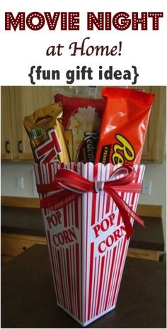 movie night at home fun gift idea