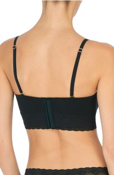 Perfect under shoulder-baring styles, this strapless longline bra provides comfortable support with smooth cups and a covered underwire. Removable, adjustable straps 62% nylon, 38% spandex Hand wash, line dry Imported Lingerie Black Bra With Removable Pads And Spaghetti Straps, Black Bra With Removable Pads And Sweetheart Neckline, Black Bra With Sweetheart Neckline And Removable Pads, Push-up Bra With Removable Straps, Strapless Fitted Bra With Removable Straps, Fitted Strapless Bra With Removable Straps, Strapless Nursing Bra With Removable Pads, Fitted Strapless Nursing Bra With Removable Pads, Black Bra With Removable Straps