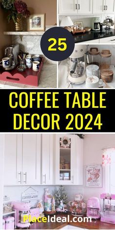 coffee table decor ideas for the kitchen and dining room