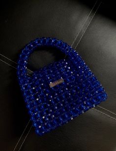 Designer KNITKOS blue indigo bag, Crystal custom tote designer bag, beaded bag , acrylic bag , gift Step mom gift, Personalize blue bag  This model can FITS :  - Any Phone ( except PRO MAX ) upon request, I can enlarge this bag for your IPhone without any additional fees, when placing an order in the comments, just write your IPhone model ❣️🫶🏻 - flat  - car keys ID  - driver's license  - headphones / AirPods  - cardholder  - cash lipstick  - antiseptic Dimensions - Width: (20cm.) - Height: (16 Blue Square Evening Bags, Blue Square Bag For Gifts, Blue Square Bag For Gift, Square Blue Gift Bag, Elegant Blue Gift Bag, Handmade Blue Party Bag, Handmade Blue Party Bags, Handmade Blue Bag For Gift, Handmade Blue Bags For Gifts