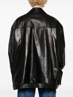 Rick Owens Women, Wool Blend Jacket, Leather Biker Jacket, Long Sleeves Jacket, Rick Owens, Biker Jacket, Gray Jacket, Flap Pocket, Sweater Jacket