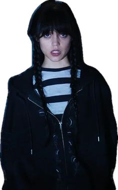 Oversized Hoodie For Halloween, Oversized Hoodie Outerwear For Halloween, Grunge Hoodie With Drawstring Hood, Black Grunge Outerwear With Drawstring Hood, Oversized Alternative Cotton Outerwear, Edgy Hooded Winter Sweatshirt, Edgy Winter Sweatshirt With Drawstring Hood, Jenna Ortega Wednesday Addams, Wednesday Addams Style