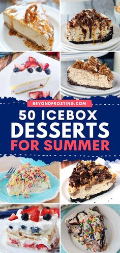 Don't miss out on these summer recipes! Nothing lets you cool down like these frozen treats and no-bake desserts. From chocolate, Oreo, fruit-filled, and more, these icebox desserts, pies, and ice cream are the BEST! Desserts For Summer, Icebox Desserts, Strawberry Cookie, Goat Milk Recipes, Summertime Recipes, Frozen Dessert Recipe, Chocolate Oreo