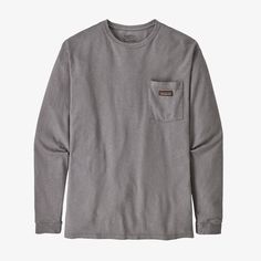 Patagonia Men's Long-Sleeved Work Pocket T-Shirt Get Back To Work, Work Gloves, Selling Clothes, Men Fits, Pocket Tshirt, Christian Clothing, Pair Of Pants, Pocket Tee, Outdoor Outfit