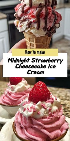 Midnight Strawberry Cheesecake Ice Cream Recipe: Indulge in the creamy delight of this homemade ice cream, blending rich cheesecake with fresh strawberries. Perfect for midnight cravings or sunny days, enjoy vibrant flavor swirls and a graham cracker crunch in every scoop! -----z Strawberry Cheesecake Ice Cream Recipe, Sky Midnight, Cheesecake Ice Cream Recipe, Midnight Cravings, Strawberry Cheesecake Ice Cream, Rich Cheesecake, Cheesecake Ice Cream, Classic Cheesecake, Strawberry Cream Cheese