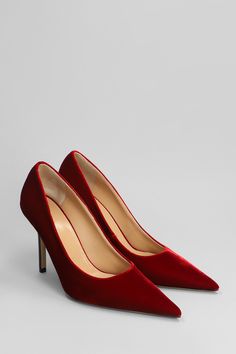 Velvet Pump Pumps in red velvet, pointed toe, heel 10. 5, leather sole, 100% velvet, Made in Italy Elegant Velvet Heels For Formal Occasions, Velvet Evening Heels, Velvet Heels For Evening, Fitted Red Court Shoes For Evening, Classic Pointed Toe Heels For Galas, Red Fitted Court Shoes With Sculpted Heel, Fitted Red Court Shoes With Sculpted Heel, Velvet Heels For Party, Elegant Velvet Party Heels