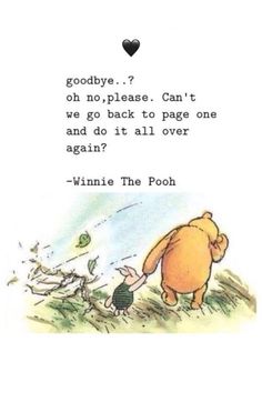 winnie the pooh quote with an image of a bear and a mouse on it