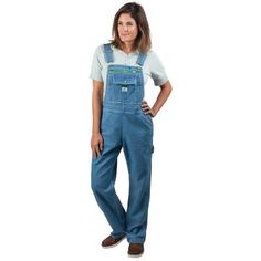 Liberty Women's Washed Denim Bib Overalls Cotton Guazy Overalls Life, Affordable Light Wash Cotton Overalls, Cheap Fitted Light Wash Overalls, Cheap Light Wash Fitted Overalls, Women In Suspenders, Work Overalls, Plus Size Workwear, Farm Clothes, Plus Size Work