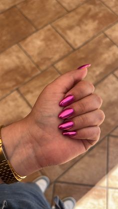 Pink Wedding Nails, Acrylic Nails Almond Shape, Nail Extensions Acrylic, Coffin Nails Ombre, Barbie Ideas, Beauty Hacks Nails, Pink Ombre Nails, Basic Nails, Her Nails