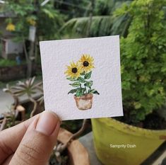 Watercolor Guide, Watercolor Blog, Amazing Artists, Watercolor Sunflower, Pen And Watercolor, Art Drawings Sketches Creative