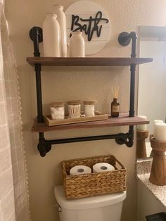 PRICES MAY VARY【Open Storage Shelf】This industrial bathroom pipe shelves,which is designed with open storage spaceensures you can take things straightly without hurting handsIt can be used as a kitchen rack to place oil and salt sauce cansas a bookshelf in the living room or in the bathroom for display make up things or changing clothes【Hanging On the Wall to Create Storage SpaceThis pipe shelves with wood will create more storage space for you to help you better organizeMoreoverthe metal round Make Up Things, Floating Shelves Black, Rustic Floating Shelf, Industrial Wall Shelves, Pipe Shelving, Metal Wall Shelf, Shelf Industrial