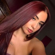 Cola Hair Color, Hair Color Cherry Coke, Cherry Cola Hair Color, Best Haircuts For Women, Hair Burgundy