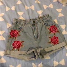 New Without Tags, No Rips Stains Or Damage. Cute Floral Embroidered Shorts. Brand: Emory Park Casual High Waist Bottoms With Floral Embroidery, Casual Blue Bottoms With Floral Embroidery, Urban Outfitters High-waist Summer Shorts, Casual High Waist Floral Embroidered Bottoms, Casual Vacation Bottoms With Floral Embroidery, Casual Embroidered Short Bottoms, Trendy High-waisted Embroidered Bottoms, Trendy Blue Bottoms With Floral Embroidery, Urban Outfitters High Rise Shorts For Spring