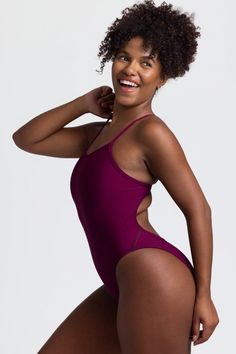 The Chevy swim one piece swimsuit features a slightly scooped neckline and secure fixed-back straps across the shoulders. One of our bestsellers - the Chevy's filled-in side body silhouette and classic bum coverage create the ultimate classic women's practice swimsuit. Features: Good for: Swimming, water polo, lifeguarding, paddling, ocean and pool activities Fixed-Back one-piece swimsuit Medium /Full Coverage Coverage 4 Unpadded Lined for maximum privacy Tagless for maximum comfort Chlorine proof 2-way stretch Reinforced stitching Fabric Composition: Foreverever Fabric® 100% Polyester Elastic contains trace amounts of Latex Care Instructions: Hand wash cold Hang dry Do not iron, dry clean or bleach Body Silhouette, Pool Activities, Beach Stores, Scooped Neckline, Water Polo, Huntington Beach, 2 Way, Back Strap, One Piece Swimsuit