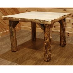 Nothing compares to the unique beauty of hand-crafted log furniture. These unique pieces are an excellent choice for mountain lodges, ski cabins, and more. Constructed by skilled Amish craftsmen, our rustic log furniture is sanded and finished for beauty and durability. Sturdy and substantial, these items will last generations. Checking Information: Log furniture is subject to the natural process of checking as the wood "seasons" and dries. Checking occurs as wood releases moisture across or thr Cabin Dining Table, Rustic Lodge Kitchen, Furniture Barn, Cedar Furniture, Rustic Log Furniture, Family Dining Table, Cedar Log, Dining Table Rustic, Log Furniture