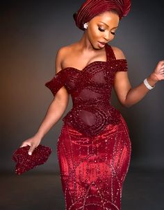 Luxury Traditional Wedding Party Dress | Burgundy – OTUNBA Nigerian Dress Designs, Maroon Engagement Dress, Ghana Traditional Wedding Dresses, African Wedding Dress Nigerian Fashion, Traditional Bridal Dresses, Nigerian Wedding Dresses Traditional, Ghana Travel, Burgundy Lace Dress, Nigerian Wedding Dress