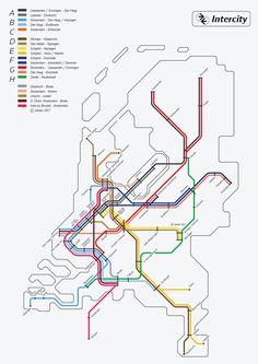 the subway map is shown with different lines