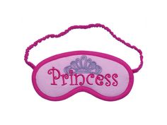 "Eye mask with tiara for sleeping princess. Guarantee sweet dreams which every princess deserve. :)  Pastel pink cotton fabric front. Cotton fabric covered elastic band. Soft padding inside. Text and tiara are embroidered. Both hand and machine sewn. You can choose black cotton jersey back or black silk satin back (4$ more), black color blocks out the light perfectly. Measures 18,5cm x 8,5cm / 7.3\"x 3.3\"" Roblox Codes Sleep, Princess Mask, Beaded Sunglasses, Boys Sunglasses, Personalized Sunglasses, Flower Sunglasses, Baby Sunglasses, Sleep Eye, Silver Sunglasses