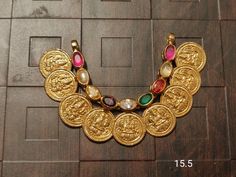 Kasu Pendant Gold, Navratna Mangalsutra, Navaratna Pendants, Navaratna Jewellery, Fancy Jewelry Necklace, Gold Mangalsutra Designs, Gold Necklace Indian Bridal Jewelry