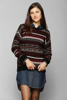 BDG Nordic Tunic Sweater #urbanoutfitters College Fashion, Tunic Sweater, Winter Wear, Sweater Weather, Christmas Outfit, Passion For Fashion, Jean Shirts, What To Wear, Urban Outfitters