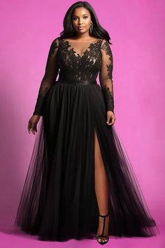 Xpluswear Plus Size Evening Wear Classy, Black Bridesmaid Dress Plus Size, Black Formal Plus Size Dress, Plus Size Gold Dress Formal, Plus Size Black Tie Wedding Guest Dress, Plus Size Fairy Dress, Black Tie Attire For Women Plus Size, Plus Birthday Outfit, Formal Black Tie Event Dresses