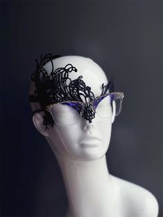 The perfect fusion of elegance and sophistication, this mask not only enhances your mystique but also allows you to wear your glasses at the same time! Our eyeglasses masquerade mask boasts a unique and enchanting design that effortlessly complements any outfit. From masquerade balls and parties to galas and other special events, our mask will put you in the spotlight and leave a lasting impression.


Age Group/Gender - Adult/Unisex

Size/Type - One size fits all adults

Mask Color - Black
Mask Elegant Black Formal Mask, Elegant Black Eye Mask, Elegant Formal Masquerade Mask For Halloween, Elegant Black Eye Mask For Masquerade, Black Eye Mask For Evening Masquerade, Elegant Black Masquerade Mask For Party, Gothic Eye Mask For Masquerade Party, Fantasy Eye Mask For Party, Gothic Eye Mask For Evening Masquerade