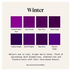 Deep Soft Winter Color Palettes, Deep Winter Color Palette Black Women, Deep Winter Purple, Deep Winter Office Outfit, True Winter Neutrals, Sultry Winter House Of Colour, House Of Color Winter, House Of Colour Winter