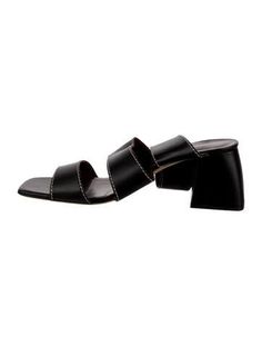 Staud Leather SandalsBlackIncludes Dust BagUnfortunately, due to restrictions, this item may not be eligible for shipping in all areas. Women's Shoes Sandals, Leather Sandals, Shoes Sandals, Women Shoes, Sandals, Leather, Black